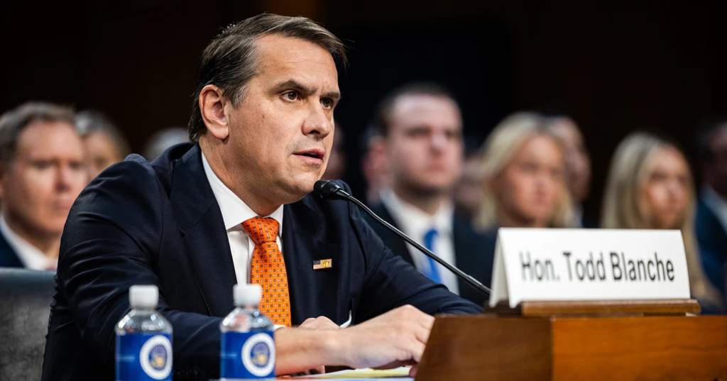 Acting AG Todd Blanche Reaches Deal, Scraps $1.8B Anti-Weaponization Fund