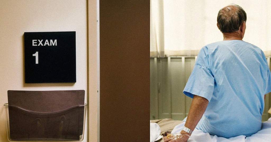 Medical professional reviewing health insurance documents and premium cost increases at a modern desk.
